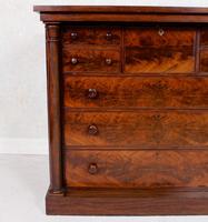 Scotch Chest of Drawers Flamed Mahogany 19th Century (10 of 11) Scotch Chest of Drawers Flamed Mahogany 19th Century (10 of 11)