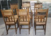 1920s Set 6 Oak Barley Twist Dining Chairs with Cane Backs (2 of 3) 1920s Set 6 Oak Barley Twist Dining Chairs with Cane Backs (2 of 3)