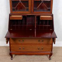 Secretaire Bureau Bookcase Astragal Glazed Mahogany Library Cabinet (14 of 14) Secretaire Bureau Bookcase Astragal Glazed Mahogany Library Cabinet (14 of 14)