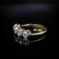 Antique Bezel Diamond Five Stone 18ct Gold & Platinum Ring (7 of 9) Antique Bezel Diamond Five Stone 18ct Gold & Platinum Ring (7 of 9)