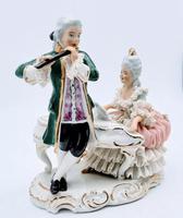 Dresden Germany Porcelain Figurine Musicians Playing Piano & Flute (2 of 9) Dresden Germany Porcelain Figurine Musicians Playing Piano & Flute (2 of 9)
