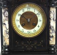 Very Fine French Slate & Marble Mantel Clock 8 Day Striking Mantle Clock (8 of 10) Very Fine French Slate & Marble Mantel Clock 8 Day Striking Mantle Clock (8 of 10)