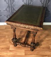Victorian Carved Oak Library Table (15 of 25) Victorian Carved Oak Library Table (15 of 25)