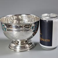 Rare Arts & Crafts Liberty & Co HM Silver & Enamel Cymric Bowl c.1905- Signed (3 of 14) Rare Arts & Crafts Liberty & Co HM Silver & Enamel Cymric Bowl c.1905- Signed (3 of 14)