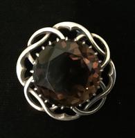Silver Celtic Design Smokey Quartz Brooch (3 of 3) Silver Celtic Design Smokey Quartz Brooch (3 of 3)