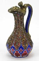 Good Biedermeier Bohemian Overlaid Glass Ewer (2 of 6) Good Biedermeier Bohemian Overlaid Glass Ewer (2 of 6)