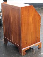 1960's Quality Burr Walnut Bureaux with Nice Inlay + Key (4 of 6) 1960's Quality Burr Walnut Bureaux with Nice Inlay + Key (4 of 6)