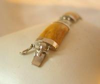 Vintage Silver Chinese Dragon Bracelet 1970s Meerschaum Stones 7 1/4" Length (10 of 10) Vintage Silver Chinese Dragon Bracelet 1970s Meerschaum Stones 7 1/4" Length (10 of 10)