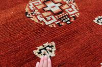 Antique Tibetan small carpet 229x121cm (6 of 6) Antique Tibetan small carpet 229x121cm (6 of 6)