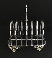Early Victorian Elkington and Co Silver Plated Toast Rack (4 of 6) Early Victorian Elkington and Co Silver Plated Toast Rack (4 of 6)