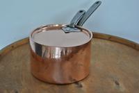 Quality Victorian Copper Saucepan & Lid Castellated Seam 8 Inch Diameter (4 of 7) Quality Victorian Copper Saucepan & Lid Castellated Seam 8 Inch Diameter (4 of 7)