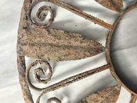 Pair of Rusted Antique 19th Century Spanish Wrought Iron Wall Roundels Sculptures (7 of 12) Pair of Rusted Antique 19th Century Spanish Wrought Iron Wall Roundels Sculptures (7 of 12)