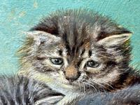 19th Century Oil Painting 3 Kittens Reflection by Horatio Henry Couldery (22 of 44) 19th Century Oil Painting 3 Kittens Reflection by Horatio Henry Couldery (22 of 44)
