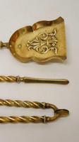 Three Piece Victorian 26" Brass Spiral Fire Irons or Companion Set (11 of 12) Three Piece Victorian 26" Brass Spiral Fire Irons or Companion Set (11 of 12)