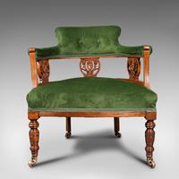 Antique Tub Chair, English, Velvet, Mahogany, Elbow, Seat, Edwardian c.1910 (2 of 12) Antique Tub Chair, English, Velvet, Mahogany, Elbow, Seat, Edwardian c.1910 (2 of 12)