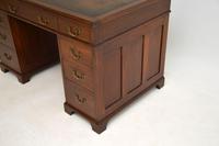 Georgian Style Mahogany Leather Top Pedestal Desk (12 of 12) Georgian Style Mahogany Leather Top Pedestal Desk (12 of 12)