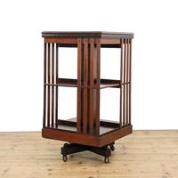Antique Early 20th Century Mahogany Revolving Bookcase (1 of 9)
