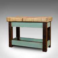 Antique Butcher's Chopping Block, Beech, Teak, Work Bench, Kitchen Island, Table (9 of 11) Antique Butcher's Chopping Block, Beech, Teak, Work Bench, Kitchen Island, Table (9 of 11)