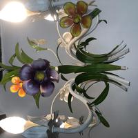 Vintage French 5 Arm Floral Toleware Chandelier (7 of 11) Vintage French 5 Arm Floral Toleware Chandelier (7 of 11)