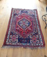 Vintage Persian Handmade Rug with a Vibrant Red & Blue Ground (5 of 8) Vintage Persian Handmade Rug with a Vibrant Red & Blue Ground (5 of 8)