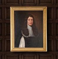 17th Century Oil Portrait Painting of Man, European School, Antique Art