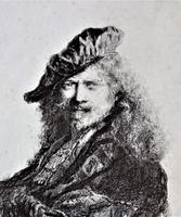 After Rembrandt, copy of portrait, etching, late 18th century, in period frame (4 of 6) After Rembrandt, copy of portrait, etching, late 18th century, in period frame (4 of 6)