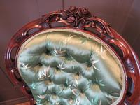 Carved Walnut Ladies Chair New Upholstery (6 of 7) Carved Walnut Ladies Chair New Upholstery (6 of 7)