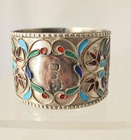 Pretty Imperial Russian Silver & Cloisonné Napkin Ring Moscow c.1890 (5 of 6) Pretty Imperial Russian Silver & Cloisonné Napkin Ring Moscow c.1890 (5 of 6)