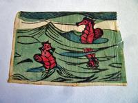 Grosvenor School Interest Linocut- Seahorses c 1920 (2 of 3) Grosvenor School Interest Linocut- Seahorses c 1920 (2 of 3)