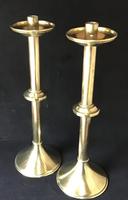 Pair of Tall Brass 19th Century Church / Altar Candlesticks (4 of 6) Pair of Tall Brass 19th Century Church / Altar Candlesticks (4 of 6)