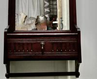 Victorian Mahogany Cloakroom Wall Mirror with Towel Rail (5 of 6) Victorian Mahogany Cloakroom Wall Mirror with Towel Rail (5 of 6)