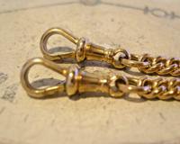 Victorian Pocket Watch Chain 1890s Antique 12ct Rose Gold Filled Albert With T Bar (10 of 12) Victorian Pocket Watch Chain 1890s Antique 12ct Rose Gold Filled Albert With T Bar (10 of 12)