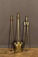 Lovely Trio of Brass Art Nouveau Fire Irons (5 of 6) Lovely Trio of Brass Art Nouveau Fire Irons (5 of 6)