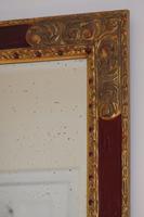 20th Century Italian parcel gilt scarlet painted wall mirror moulded frame (9 of 12) 20th Century Italian parcel gilt scarlet painted wall mirror moulded frame (9 of 12)