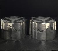 Pair of Mid 19th Century Silver Plated Tea Caddies (3 of 10) Pair of Mid 19th Century Silver Plated Tea Caddies (3 of 10)