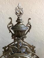 Antique French Gilded Bronze 8 Day Striking Garniture Set / Mantel Clock (3 of 9) Antique French Gilded Bronze 8 Day Striking Garniture Set / Mantel Clock (3 of 9)