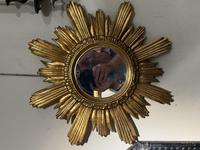 Sunburst Mirror in Giltwood