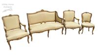 Exceptional Antique French 19th Century Gold Gilt Upholstered Salon Suite (6 of 9) Exceptional Antique French 19th Century Gold Gilt Upholstered Salon Suite (6 of 9)