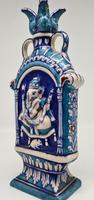 Vintage Bombay Porcelain Vase Featuring Hindu God Ganesh Standing on a Mouse (2 of 8) Vintage Bombay Porcelain Vase Featuring Hindu God Ganesh Standing on a Mouse (2 of 8)