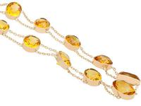 124.21ct Citrine & 9ct Rose Gold Riviere Necklace - Antique c.1890 (4 of 9) 124.21ct Citrine & 9ct Rose Gold Riviere Necklace - Antique c.1890 (4 of 9)