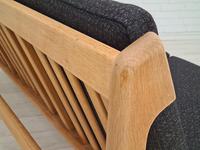 Danish Design by Børge Mogensen, Sofa Model 217, Completely Reupholstered 1970s, Furniture Wool, Oak (6 of 13) Danish Design by Børge Mogensen, Sofa Model 217, Completely Reupholstered 1970s, Furniture Wool, Oak (6 of 13)