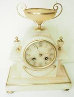 Wonderful French 8-Day Mantel Clock Alabaster Clock with Ormolu Mounts Striking A Bell (6 of 12) Wonderful French 8-Day Mantel Clock Alabaster Clock with Ormolu Mounts Striking A Bell (6 of 12)