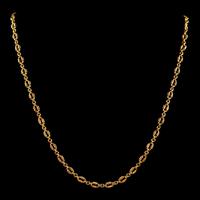 Antique Victorian Chain Necklace Silver 18ct Gold Gilt c.1900 (3 of 6) Antique Victorian Chain Necklace Silver 18ct Gold Gilt c.1900 (3 of 6)