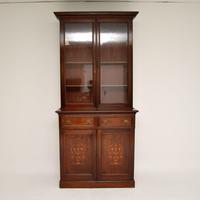 Antique Victorian Inlaid Mahogany 2 Section Bookcase (3 of 11) Antique Victorian Inlaid Mahogany 2 Section Bookcase (3 of 11)