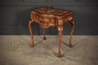 Pair of Dutch Marquetry Inlaid Serpentine Card Tables (9 of 18) Pair of Dutch Marquetry Inlaid Serpentine Card Tables (9 of 18)