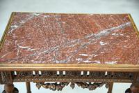 Antique French Walnut & Marble Table (7 of 8) Antique French Walnut & Marble Table (7 of 8)
