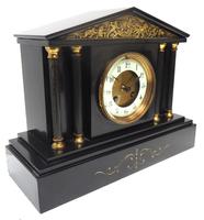 Amazing French Slate 8 Day Striking Mantle Clock (6 of 12) Amazing French Slate 8 Day Striking Mantle Clock (6 of 12)