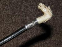 Antique Repousse Silver Intricately Carved Horse's Head Park Whip / Showing Cane (10 of 14) Antique Repousse Silver Intricately Carved Horse's Head Park Whip / Showing Cane (10 of 14)