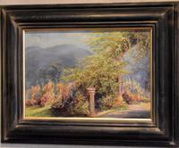 Garden scene oil painting by V. Rawlins (2 of 7) Garden scene oil painting by V. Rawlins (2 of 7)