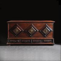 Imposing 17th Century Portuguese Colonial Mahogany & Brass Chest (8 of 8) Imposing 17th Century Portuguese Colonial Mahogany & Brass Chest (8 of 8)